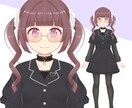 可愛い系の女の子キャラを描きます 配信用・SNSアイコン・サムネ・グッズ用途、色々自由! イメージ4
