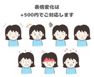 商用可！あなたの似顔絵ほんわかアイコンを描きます シンプルで使いやすい！SNSやブログなどでご活用ください イメージ3