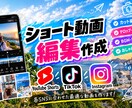 ショート動画の編集を行います YouTubeShorts、TikTok、Instagram イメージ1