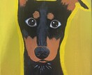 キャンバスにワンちゃんネコちゃんの絵描きます 大切なご家族、ワンちゃんネコちゃんの絵をアクリル画に イメージ1