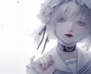 ダークで雰囲気ある厚塗りイラスト承ります 商用利用OK！サムネイル、MV等幅広いご要望にお応えします！ イメージ1