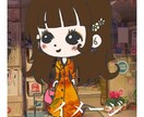 あなたが描いたキャラクターを私の絵柄で描いてみます あなたが描いたのイラストを見せて頂き、それを自分流に描きます イメージ6