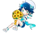 SD(ミニキャラ)イラスト制作いたします きゅるんと可愛いらしいSDイラスト/配信・動画・グッズなどに イメージ2