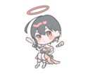 パステルなミニキャラます ふわっと可愛いSDイラストやLINEスタンプ向け！ イメージ4