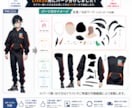 モデラーへ渡せるPSD◎Live2Dパーツ分けます 1枚絵OK◎最短10日でモデラーへ渡せるPSD納品 イメージ2