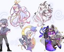 等身高め！SDイラストお描きします 動きのあるSDイラストお書きします！ イメージ4