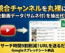 YouTubeチャンネルの全動画リストを抽出します 全動画リスト（サムネ付）を丸ごと抽出代行！ イメージ1