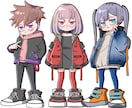かっこ可愛い印象に残るキャラ描きます 立ち絵、Vtuberさん、サムネ、ヘッダー、動画・配信等も◎ イメージ3