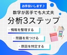 主にデータをグラフ化・分析して現状を可視化します 必要であれば分析に基づいた改善案の提案もできます イメージ2