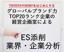 業界・企業分析、ES添削を実施します 某日系グローバル大企業の経営企画室が提供 イメージ1