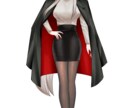大人な女性をイメージしたイラストになります コート着脱のイラストがあります。 イメージ4