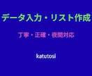 丁寧・正確　データ入力やリスト作成を代行します 夜間対応可・正確で丁寧な入力作業を行います イメージ1
