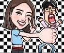 上半身の可愛い似顔絵をお描きします 何にでも使える！記念に一枚どうですか？ イメージ2