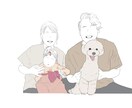 お写真を選ぶだけ！シンプル映えるイラストを描きます SNSアイコンや、プレゼント、グッズ化にオススメです！ イメージ6