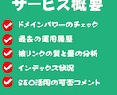 中古ドメインのSEO効果診断・活用アドバイスします ドメインパワーとスパム度も判定します イメージ2