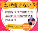 食事を減らしても痩せない原因をプロが徹底分析します 痩せない本当の原因をプロが分析 イメージ1
