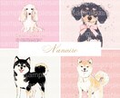 大切な家族ペットのイラスト作成いたします データお渡し＊プレゼントにも喜ばれています。 イメージ2