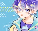 キラキラしたキャラクターイラストを描きます ポップで可愛らしいイラスト。アイコンや配信のサムネに。 イメージ4