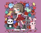 アイコン、サムネ、立ち絵等、様々なイラスト描きます SNS、Vtuberさん、ヘッダー、動画・配信、各種活動用◎ イメージ2