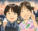 もらって嬉しい似顔絵！水彩［送料込］でお描きします 友だちや家族の誕生日・還暦祝いといった記念日に イメージ1