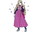 おしゃれなイラスト作成します 立ち絵制作、キャラデザなど少し個性的なテイストで イメージ3