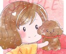 ペットと一緒！超短時間！！可愛いアイコンを描きます 大好きなペットと一緒にアイコンはいかがですか？商用利用可！ イメージ10