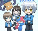 SDキャラクターを制作いたします 配信・グッズなどで使用できるデフォルメイラストを制作します。 イメージ1
