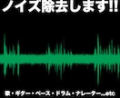 ノイズ除去・整音します 音楽のプロがノイズを取り除きます!! イメージ2
