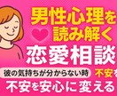 恋愛の不安に寄り添う心理相談のります 彼の気持ちが分からない時に寄り添います イメージ1