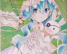 アナログで女の子描きます アナログでフリル、レースたっぷりの女の子を描きます♪ イメージ1