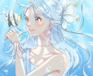 儚く透明感のあるイラストを制作します あなたの大切な一枚を、空気感まで大切に描きます イメージ1