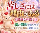 繊細女性の生きづらさを【魂の視点】から読み解きます お悩みから、苦しさを生み出す背景・魂の課題などをお伝えします イメージ1