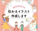 商用利用OK！各種イラスト作成します 【販促物、webサイト、書籍など】イラストが必要な方へ♪ イメージ1