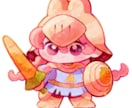可愛いミニキャラ描きます アイコンやグッズ、実況動画などのアクセントにオススメ！ イメージ3
