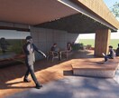 CAD図面、建築景観と室内空間パースを制作します イメージを描く、低価格で建築景観CGパース制作します イメージ2