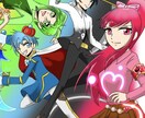 躍動感のあるキャラクターイラストを描きます 魅力的溢れるオリジナルキャラクターを描きます イメージ4