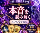 不倫･複雑恋愛/彼があなたに抱く本音を読み解きます 見えない彼の気持ち、心の奥にある本音を丁寧にお伝えします イメージ2