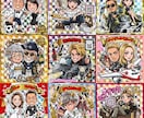 高品質ビックリマン風似顔絵をシール化まで制作します 公式実績あり安心クオリティ！短納期相談OK シール制作対応可 イメージ8