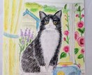 似顔絵を郵送でお届けします 水彩色鉛筆で動物ペットの絵を描き、原画を郵送でお届けします。 イメージ1