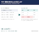 PDF・画像の表をExcelに起こします コピーできないPDFや写真の表を、使えるExcelの表に イメージ1