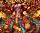 かっこいい、ド派手なドラゴンイラストを描きます 厚塗りでかっこいいドラゴンをご希望の方に イメージ2