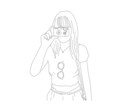 SNSアイコンで使用できる線画イラストを提供します 日常のSNSのアイコンにスパイスを イメージ2
