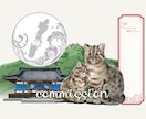 商用◎本格リアルなペット似顔絵丁寧にお描きします 犬猫鳥動物OK◎記念グッズ/プレゼント/挿絵/アイコンに イメージ3