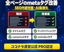 seo内部対策：全ページのmetaタグ改善します タイトル／ディスクリプション／canonicalタグの最適化 イメージ2
