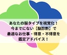 脳診断であなたの適職をアドバイスします 脳タイプを視覚化！あなたの得意・不得意・最適仕事をアドバイス イメージ1