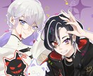 ラフ修正無制限！イラスト・ヘッダーなど作成します キラキラポップなイラストを描きます！お気軽にご相談ください！ イメージ4