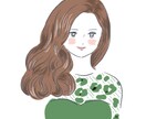 大人かわいいファッションイラストを描きます 雑誌で占いのイラストを描いたことがあります(^O^) イメージ3