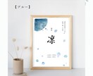 直筆筆文字でナチュラルデザインの命名書を制作します ナチュラルなグリーンでインテリアにも馴染むデザインです イメージ8