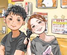 特徴を捉えた可愛くキレイな似顔絵を描きます 最短3日！記念日や友達家族へのプレゼントにオススメ♬.*ﾟ イメージ1