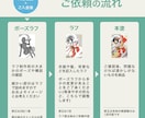 目を引くかわいいハーフイラスト制作します 女の子イラストはお任せください イメージ2